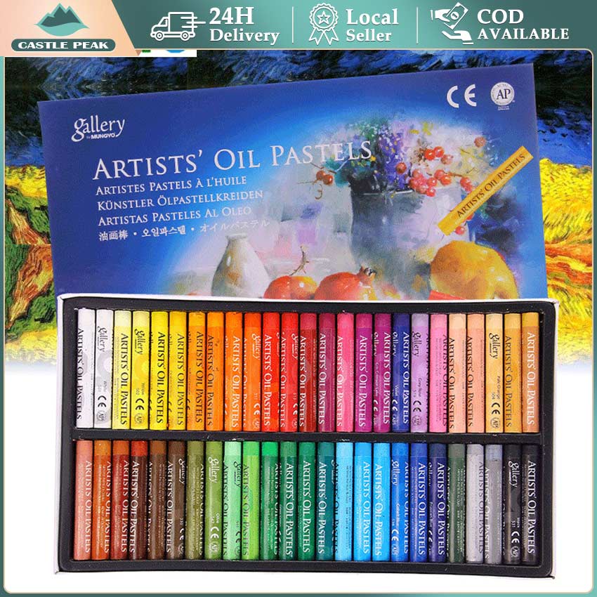 Krayon Cat Minyak Warna 1 set isi 12 / 25 / 48 Warna crayon Lukisan alat menggambar Lembut Krayon Lu