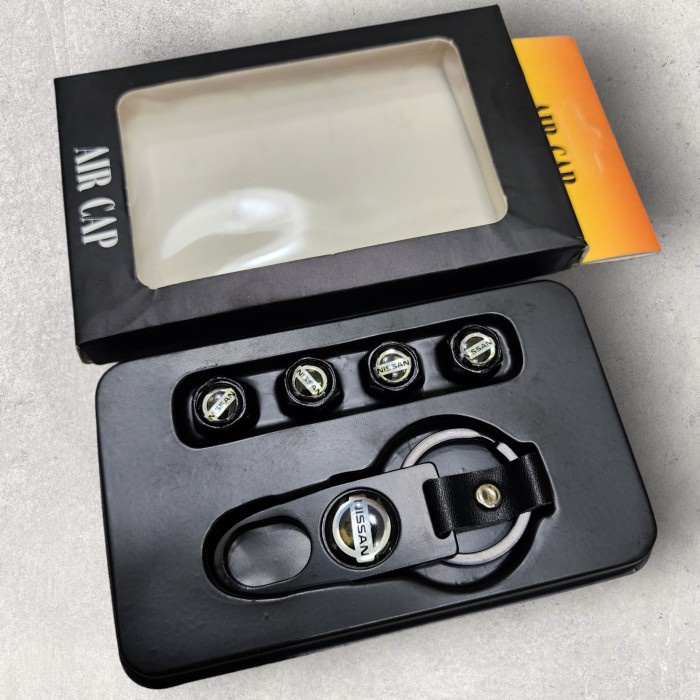 TUTUP PENTIL BAN + GANTUNGAN KUNCI MOBIL NISSAN NISMO PENUTUP PENTIL - NISSAN