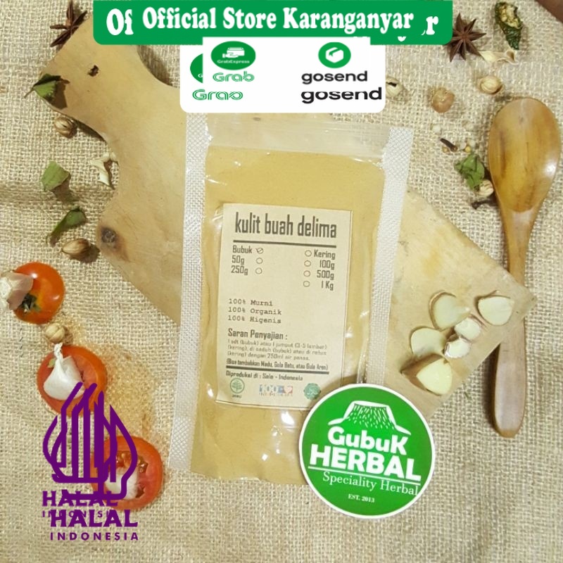 

KULIT BUAH DELIMA BUBUK 250 GRAM / Punica Granatum / BUBUK HALUS / MURNI TANPA CAMPURAN