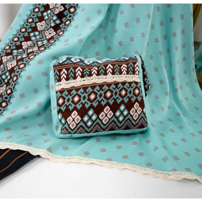 Mukena Border Mukena Zianisa Tadla Series All size - Turquoise