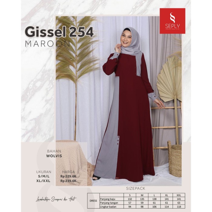 Gamis SEPLY Gamis Meyra 254 Maroon