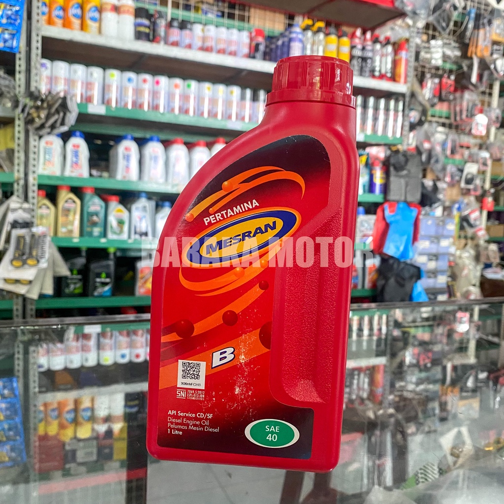 Oli MESRAN B40 1L Pertamina Mesin Diesel 1 Liter B 40 Solar API CD