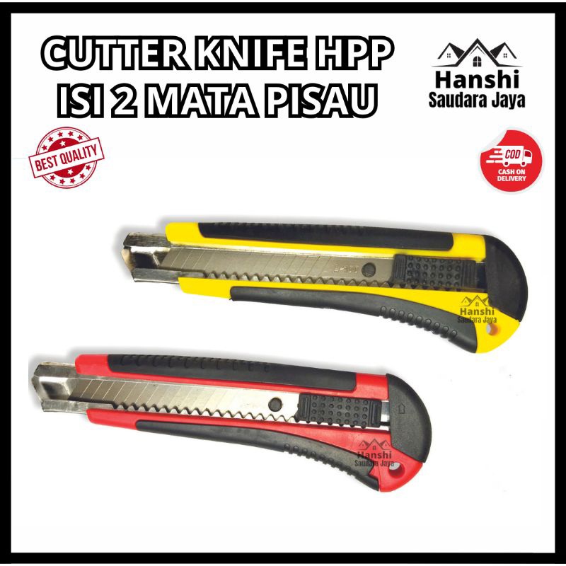 

PERKAKAS Pisau Cutter "bonus 2pcs si Ulang pisau/ Cutter Besar/ Pisau Cutter Stainless HPP INDONESIA