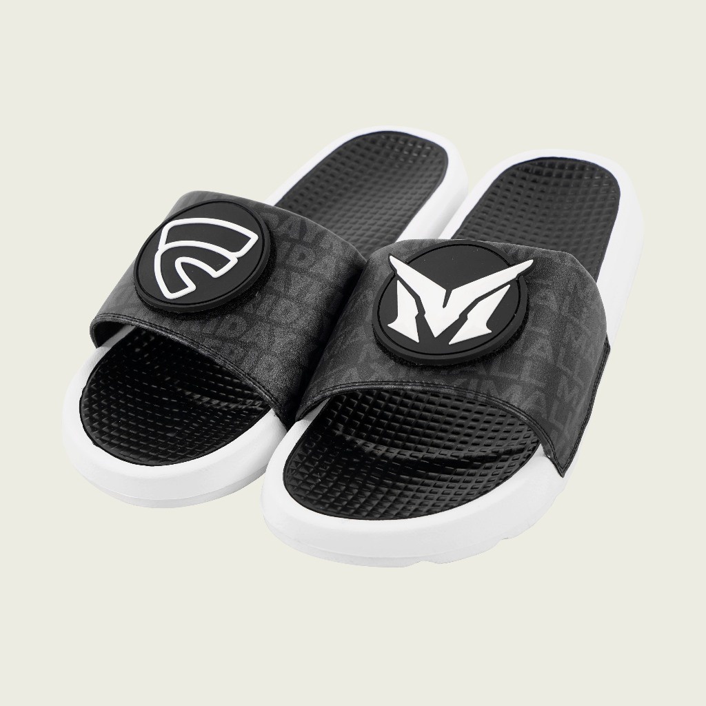 SANDAL SLIDE FRIDAY KILLER X MAXIMALL | KILLER MAX BLACK WHITE