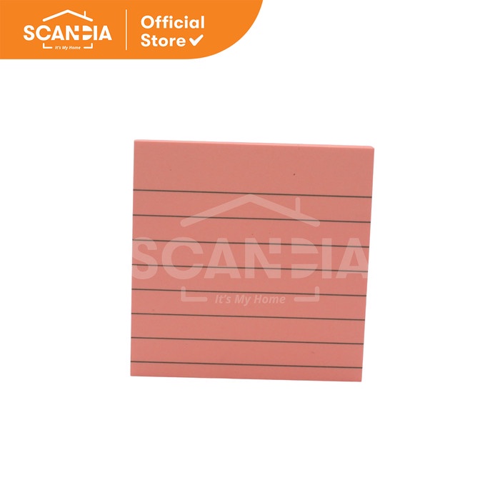 

SCANDIA Lined Sticky Notes 100 Sheets Pink (SL0364)