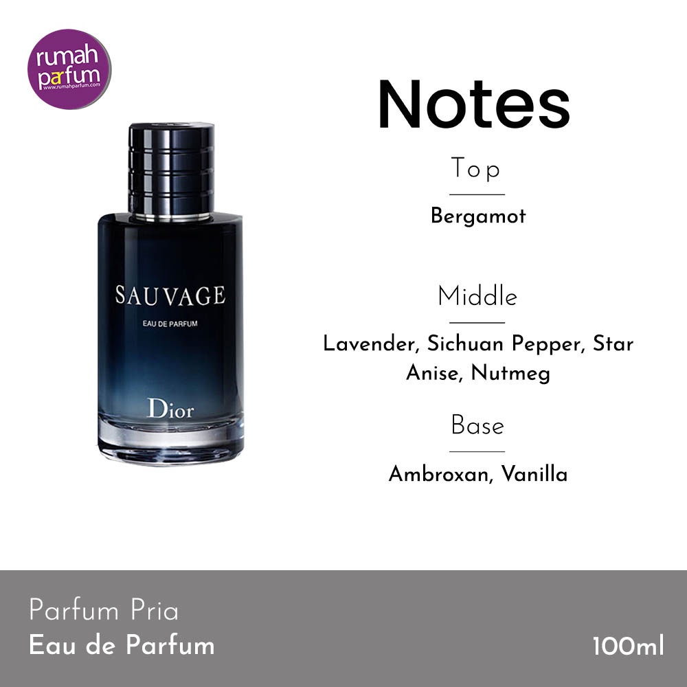 Parfum Pria C*******n D**r Sauvage EDP Man (100 mL) Perfume Cowok Tahan Lama dan Wangi-1