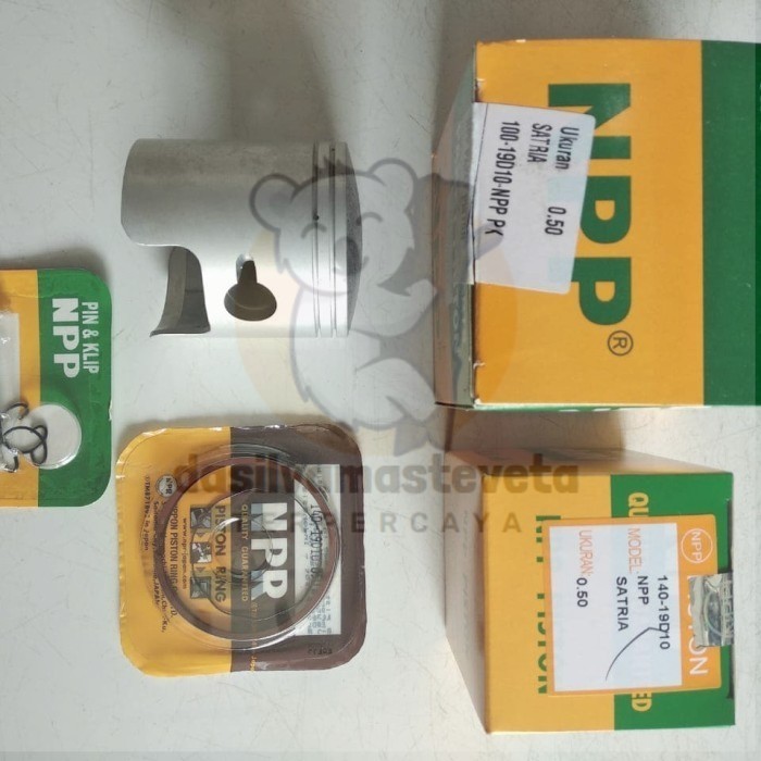 piston kit seher paket satria ru 120 r 2 tak hiu lumba lscm npp std 25 - std