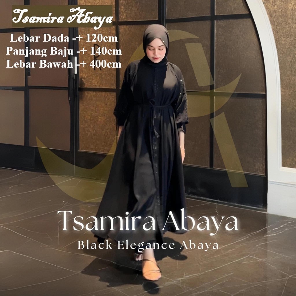 BWY GAMIS ABAYA PAYET WANITA TSAMIRA JUMBO PREMIUM TERBARU DRESS TERLARIS VIRAL KEKINIAN