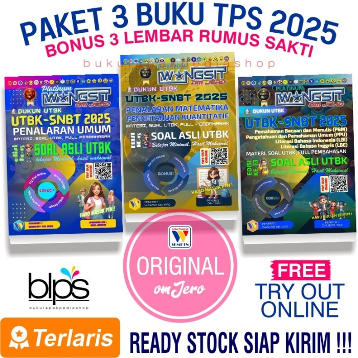 

Buku Wangsit OM JERO UTBK SNBT 2025 / PAKET TPS 2025