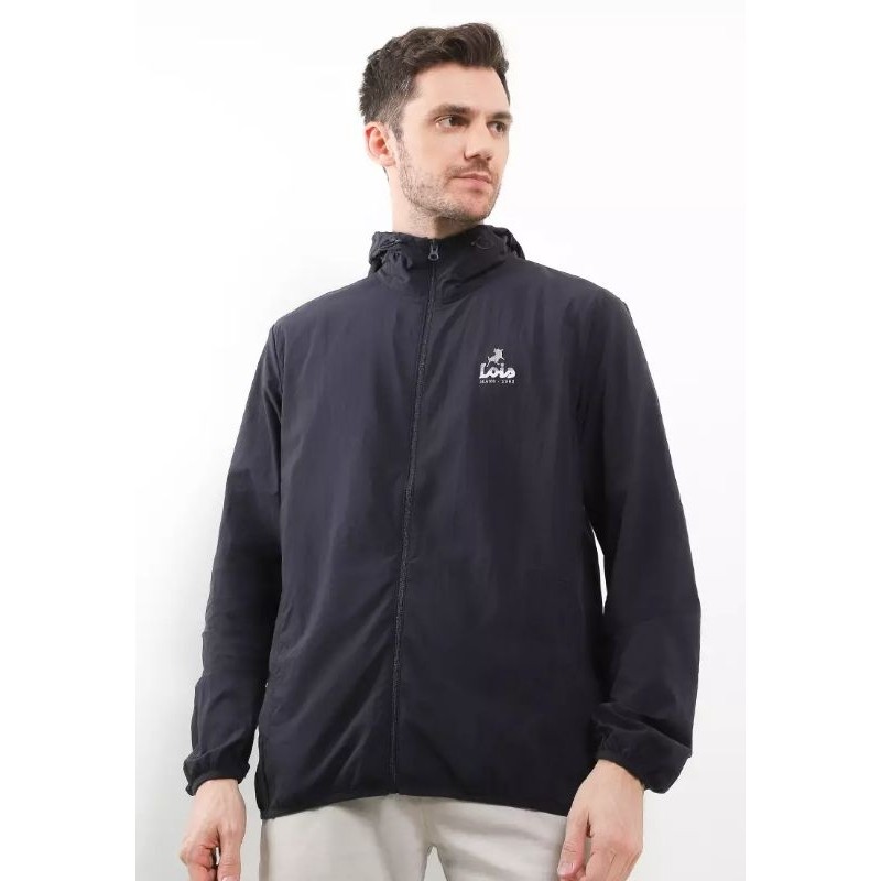 MJFT001B JAKET LOIS ORIGINAL PRIA WARNA HITAM NILON MONOKROM
