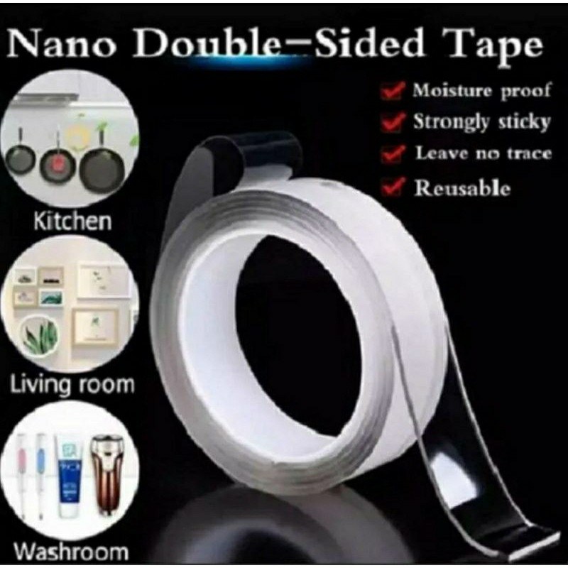 

DOUBLE TAPE / PEREKAT ELASTIS BENING PANJANG 1M DAN 3M
