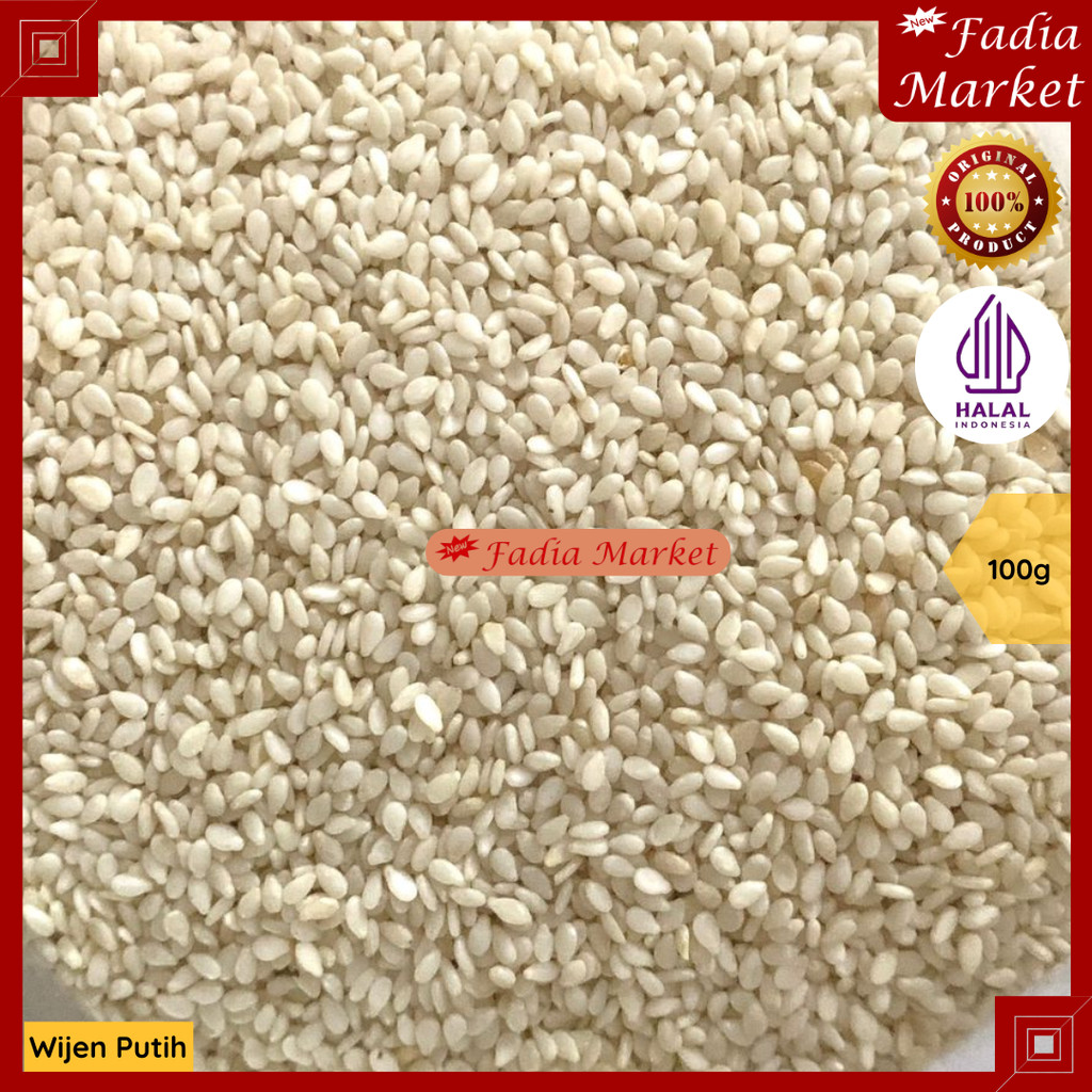 

Wijen Putih Bubuk White Sesame Seeds Bumbu Masak Rempah 100g