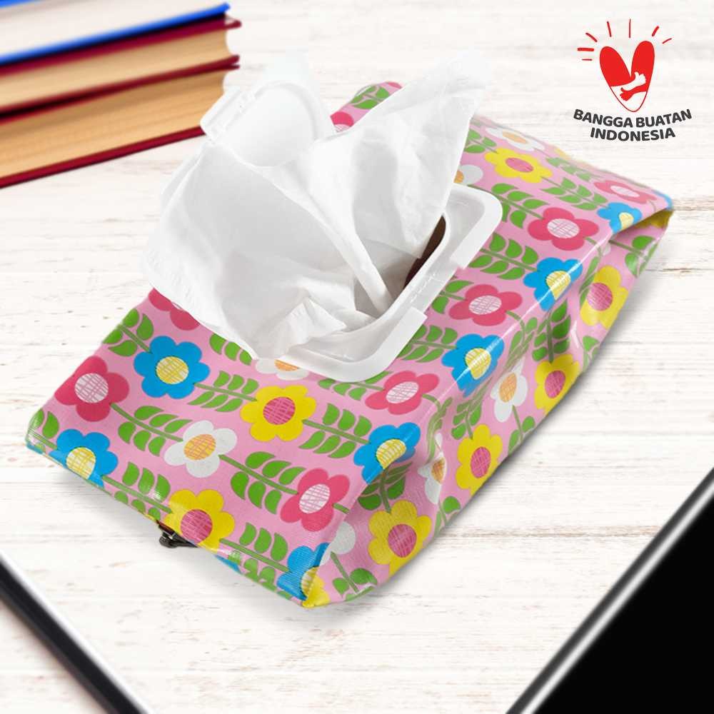 

harga spesial Februari Sewish & Rich Kotak Tisu Kain Motif Waterproof Tissue Pouch with Clip - SR3 Root Bloom