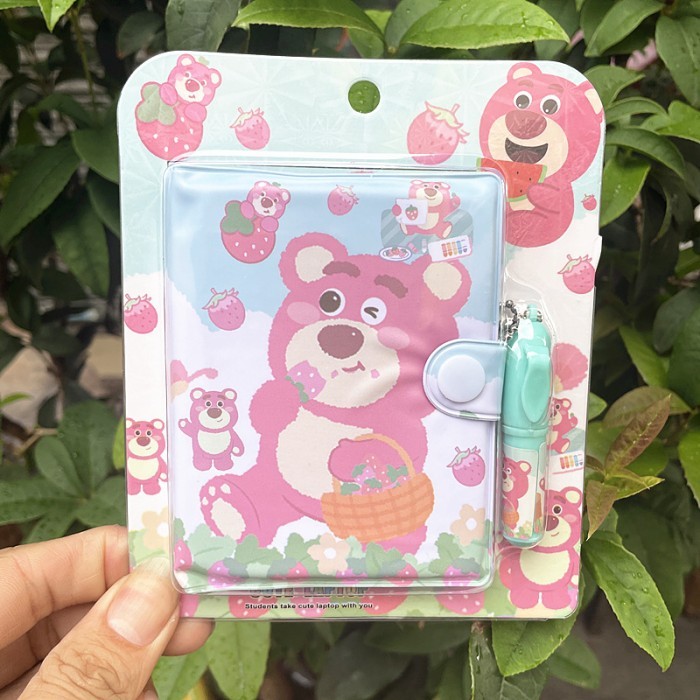 

HS88 E10 NOTEBOOK PORTABLE SANRIO DENGAN PULPEN | SET PEN BUKU CATATAN | SK - LOTSO BIRU