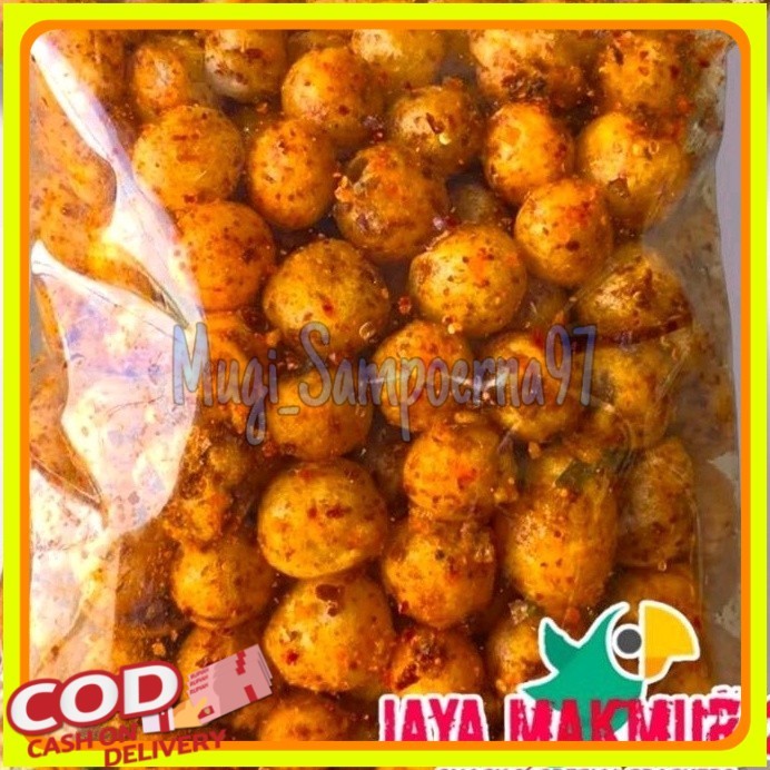 

1kilogram cimol kering pedas daun jeruk /emplod /endog lewo