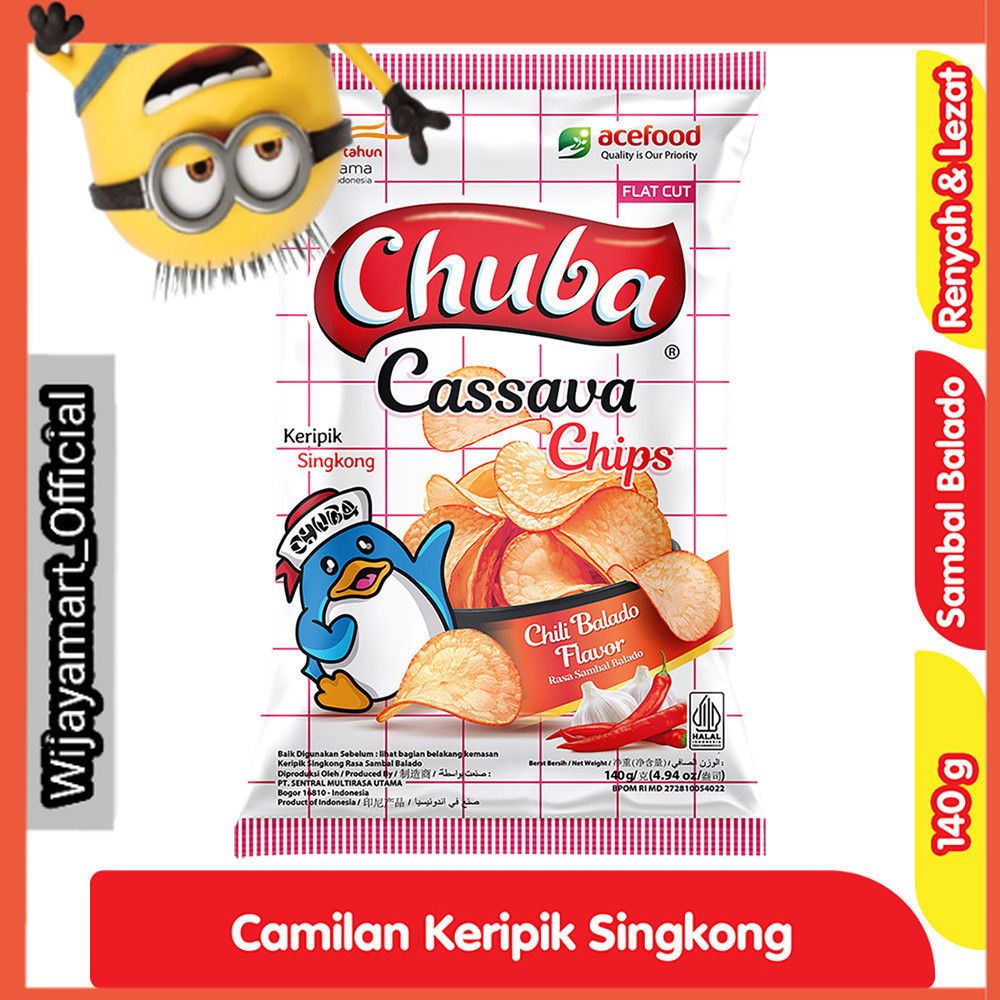 

Chuba Keripik Singkong Sambal Balado 140 g