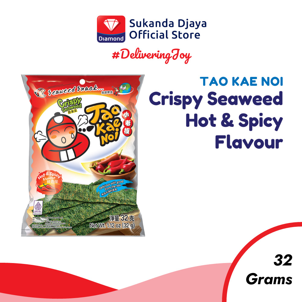 

Tao Kae Noi Crispy Seaweed Hot & Spicy Flavour 32 Gr