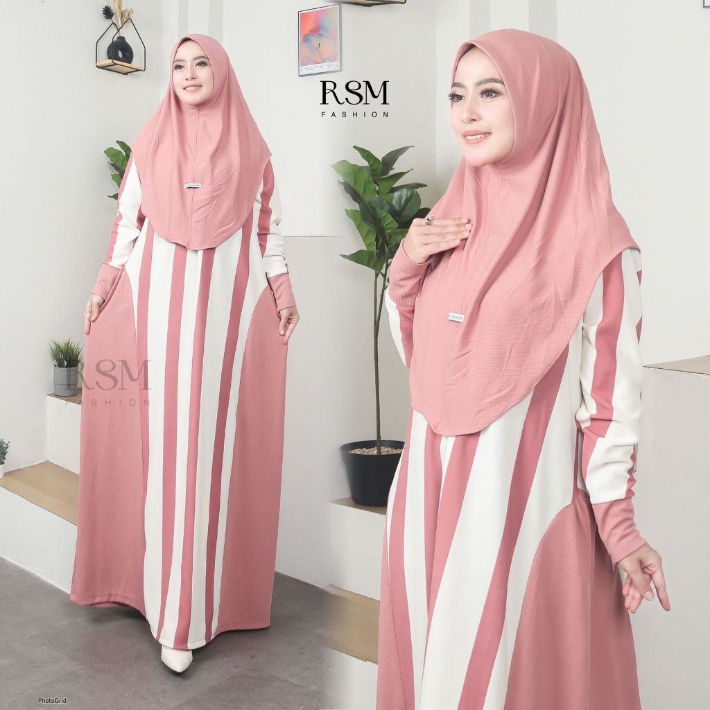 GT65R vanisa set kerudung gamis terbaru gamis terkini