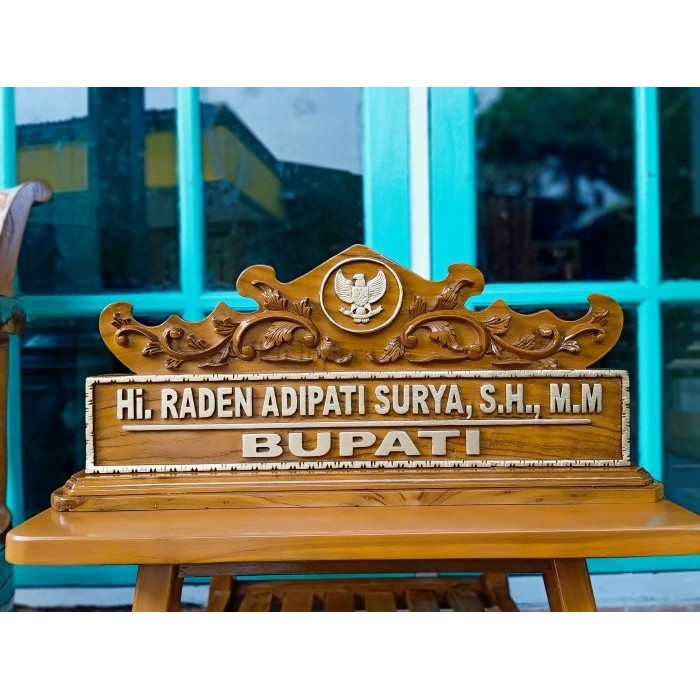 

Papan Nama + Papan Nama Ukir + Papan Nama Meja Kantor + Custom SU6884