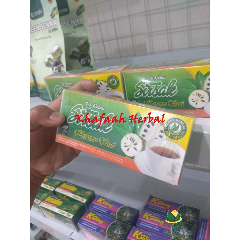 

Teh Celup Daun Sirsak Herbal Kanker Kencono Sari Asli Original