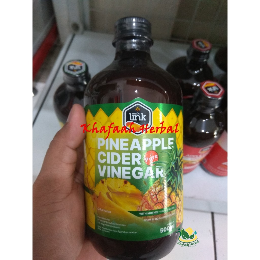 

LINK Cuka Nanas Pure With Mother Pineapple Cider Vinegar With Mother 500ml