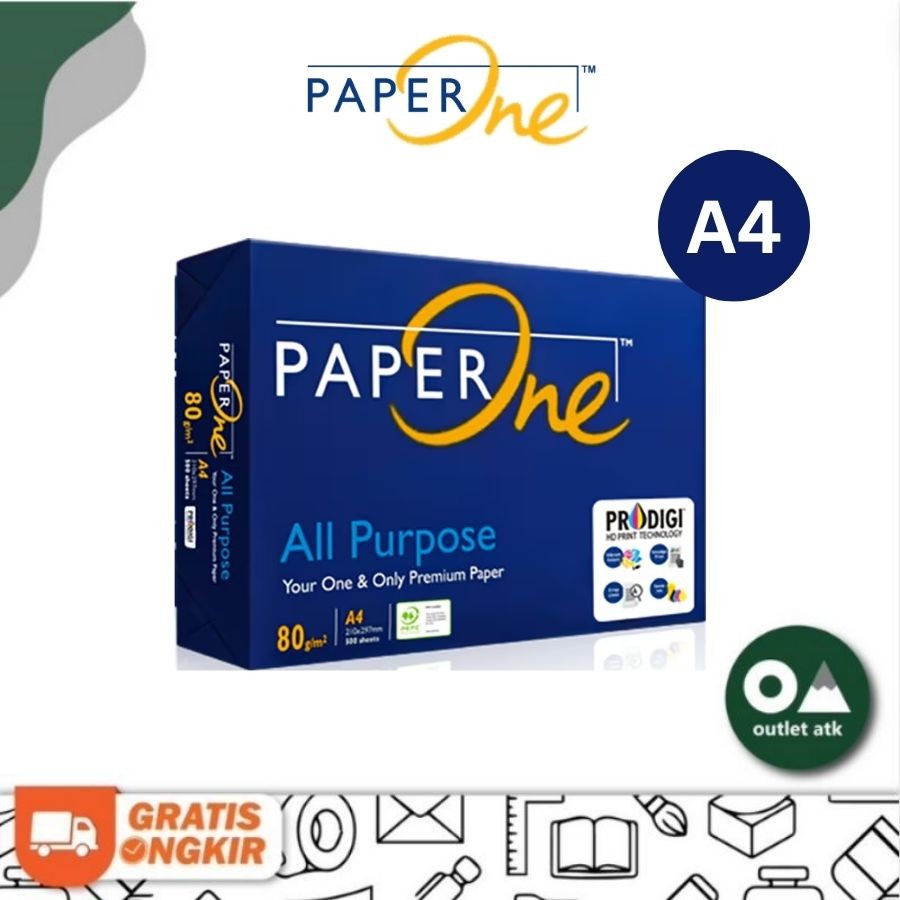 

Kertas HVS A4 / Kertas Fotokopi Paper One 80 gsm / PaperOne Photocopy Paper
