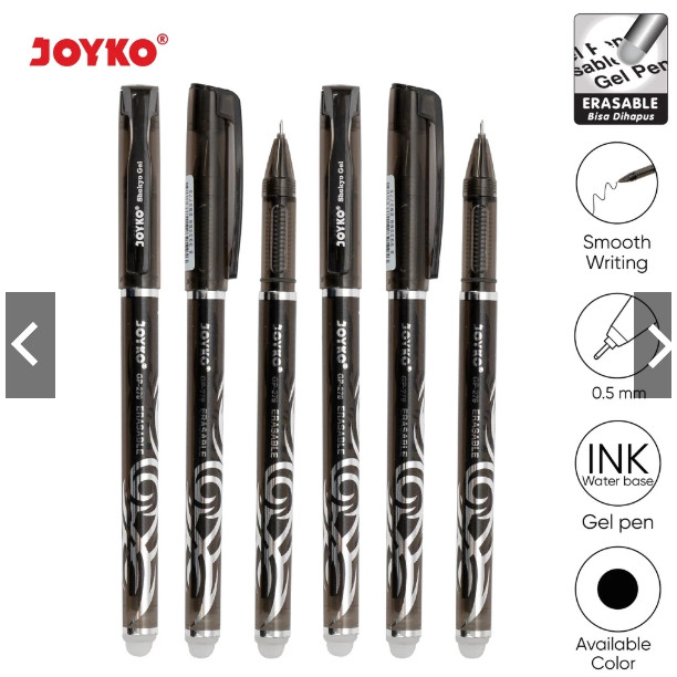

Erasable Gel Pen GP-279 Pulpen Pena Bisa Dihapus Joyko Shokyo 0.5 mm