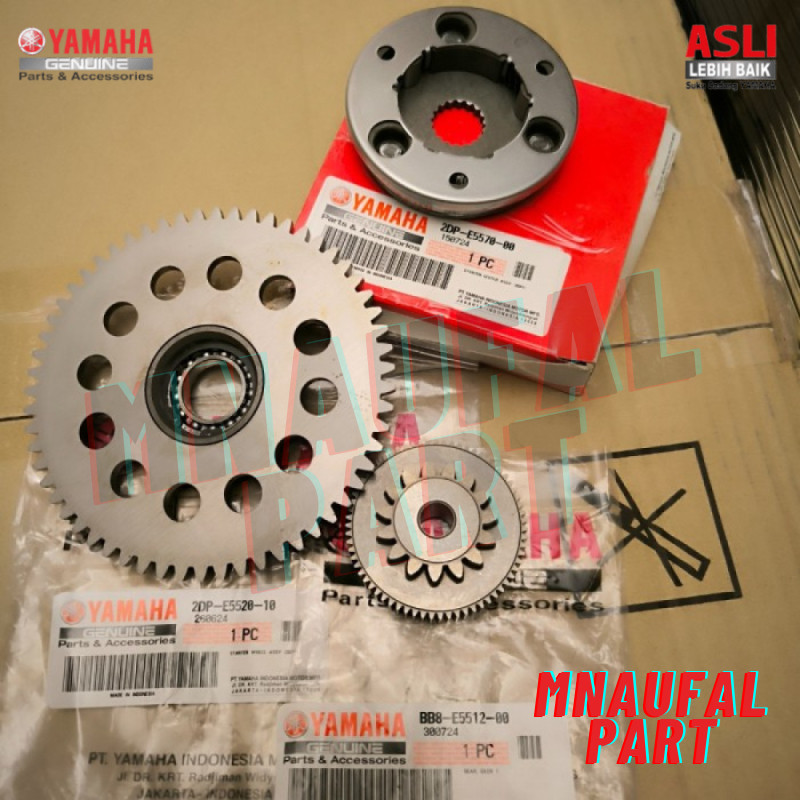 PAKET GIR STATER SET NMAX ORIGINAL YAMAHA GIGI GEAR IDLE IDEL ONE WAY ORI YGP