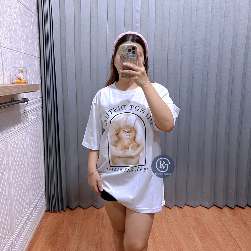 Celine2 - Kaos wanita oversize / Tumblertee / TSHIRT edisi Kitten by RVJ