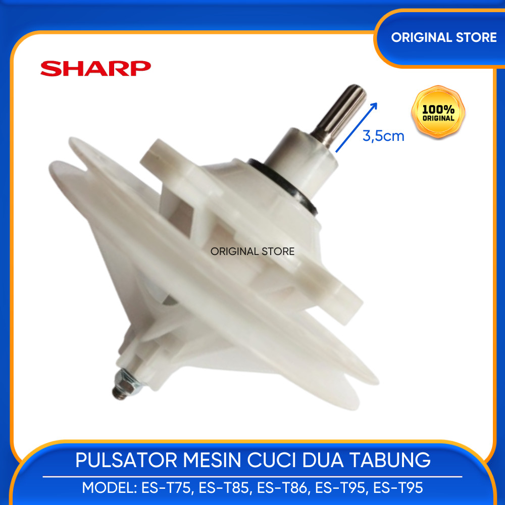 ORIGINAL GEAR BOX MESIN CUCI SHARP 2 TABUNG KAP 7 KG - 9 KG