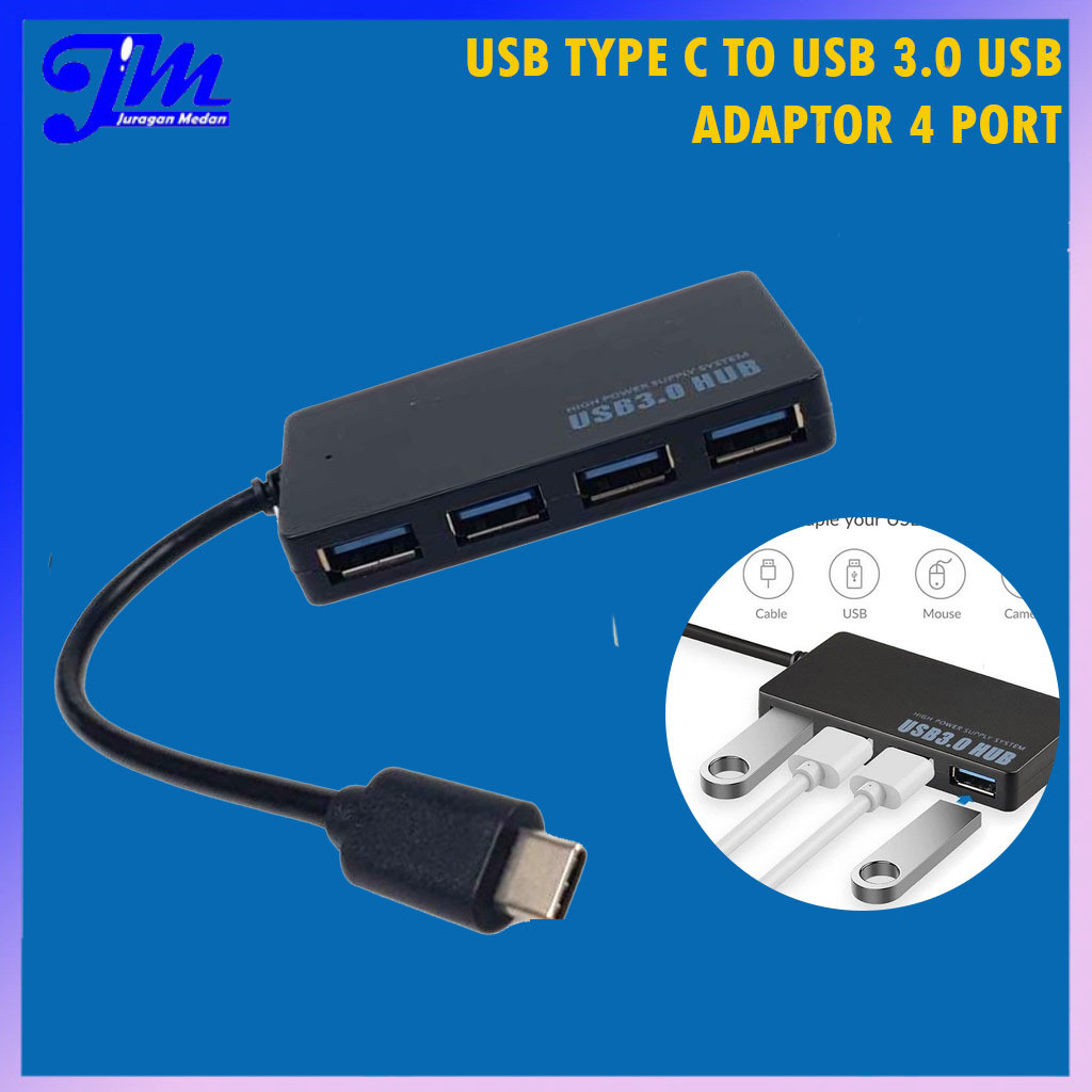 Usb Type C To Usb 3.0 Usb Adaptor 4 Port Adaptor Super Speed
