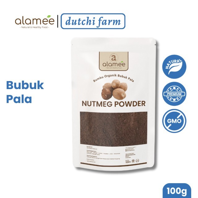 

ALAMEE Bumbu Dapur Pala Bubuk Nutmeg Powder Rempah Murni Asli Tanpa Campuran Organik 100g Dutchi Farm