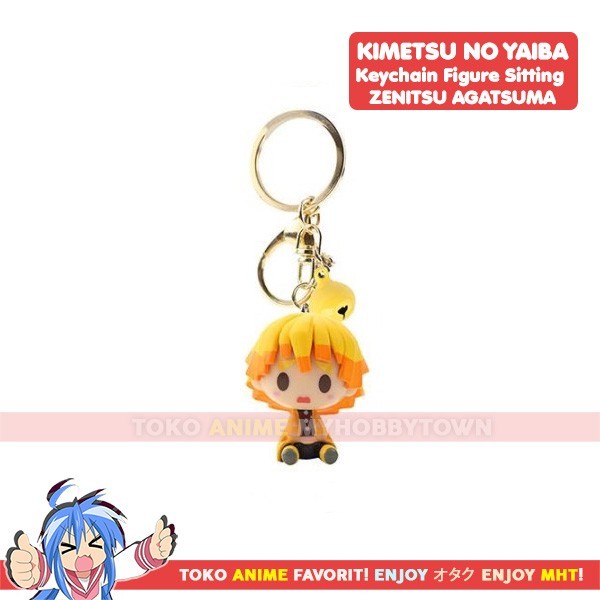 NIRML Gantungan Kunci Figure Anime Chibi Kimetsu no Yaiba Demon Slayer - ZenitsuAgatsuma