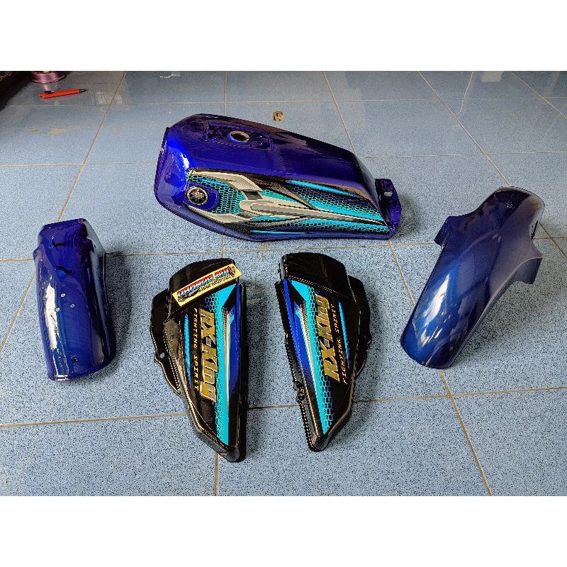 BODY SET TANGKI SET RX KING 2007 BIRU LOKAL-BODY SET TANGKI SET RX KING 2007 BIRU LOKAL