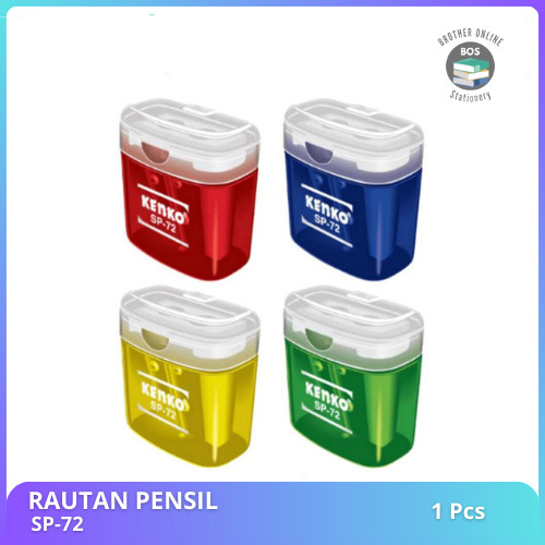 

BOS Rautan Serutan Pensil 2 Lubang Serutan Pensil Dengan Penutup