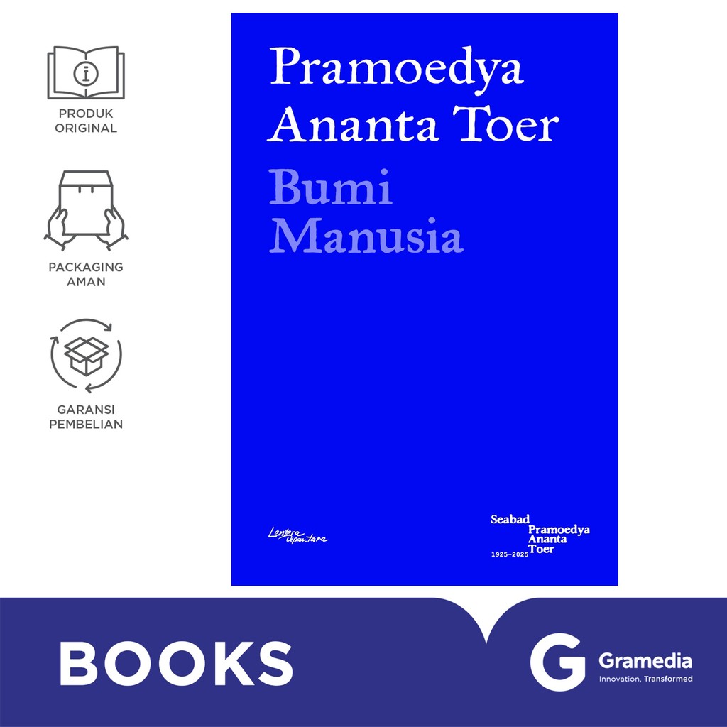 Gramedia MKG - Novel Bumi Manusia - Pramoedya A. Toer (Lentera Dipantara)