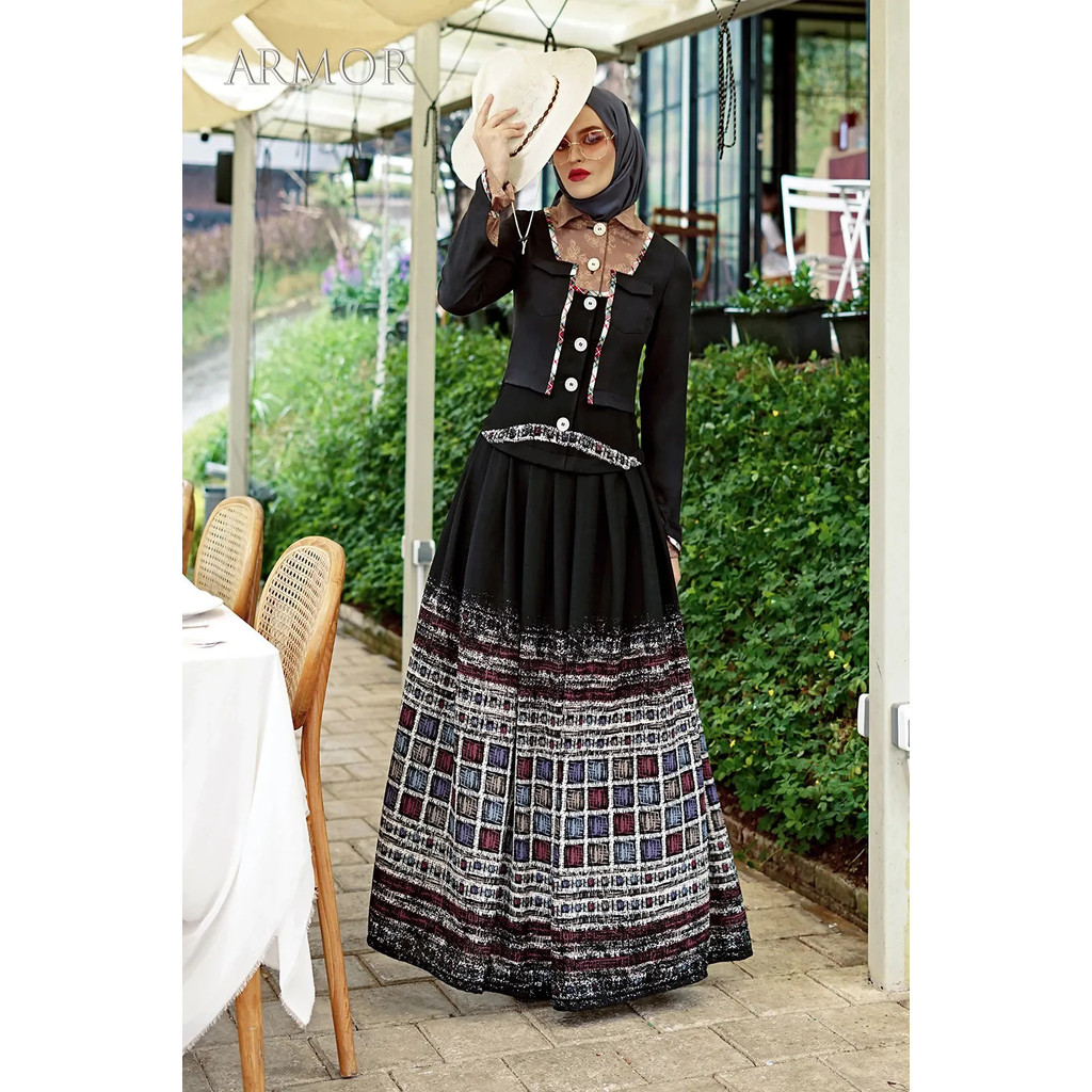 TUNEECA Gamis Elowen Wise // Gamis Hitam // Anggun // Menawan