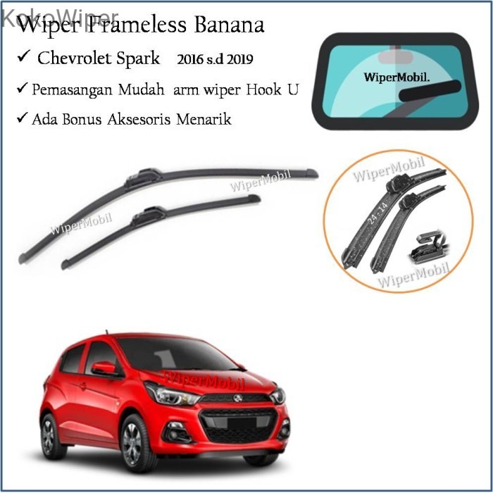 Kokowiper Soft Wiper Chevrolet Spark 2016 2017 2018 2019