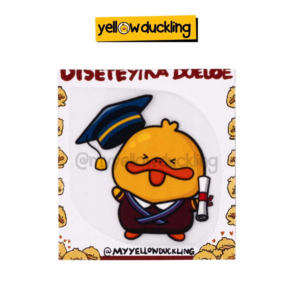 

DISETEYIKA - ITIK GRADUATE - YELLOW DUCKLING - SABLON