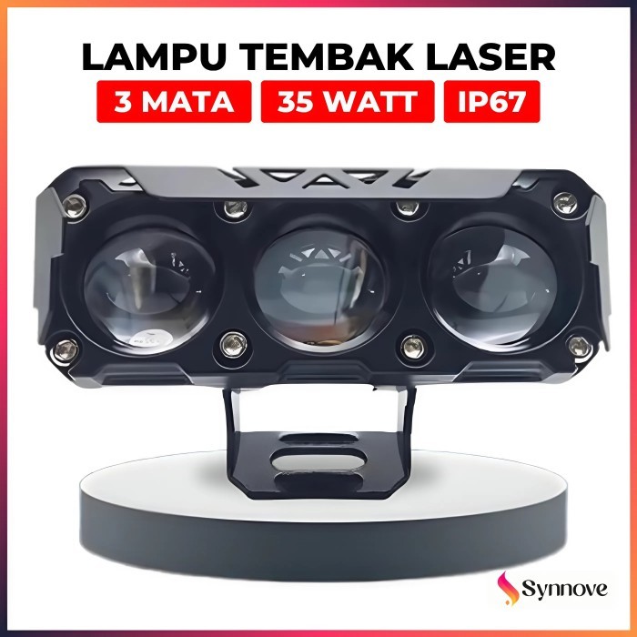 Lampu Tembak Motor 3 Mata 35 WATT Lampu Tembak LED Lampu Sorot Lampu LED Motor Super Terang Lampu Te