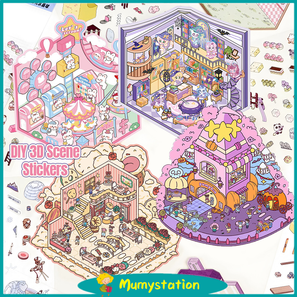 

Mumystation Mainan Anak Diy Sticker 3D Decoration Landscaping Creative Sticker
