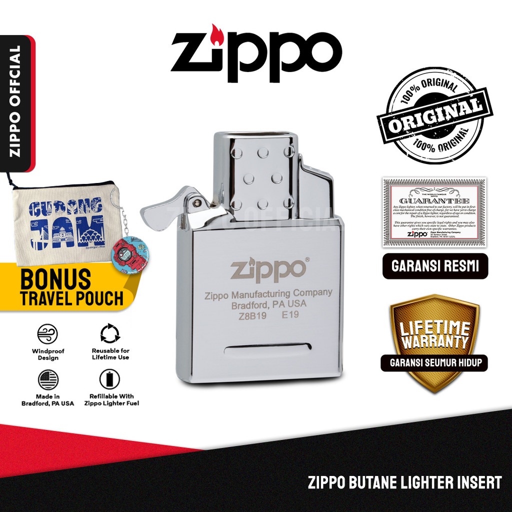 Zippo Single Torch Butane Lighter Insert 65826 | Garansi Lifetime | Original USA