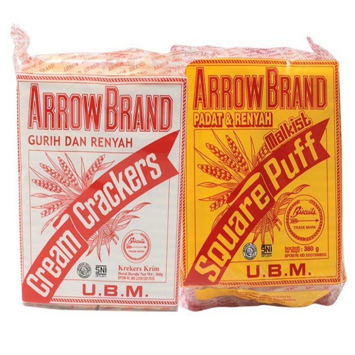 

UBM BISKUIT GABIN ARROW BRAND CRACKERS RASA MANIS/ASIN