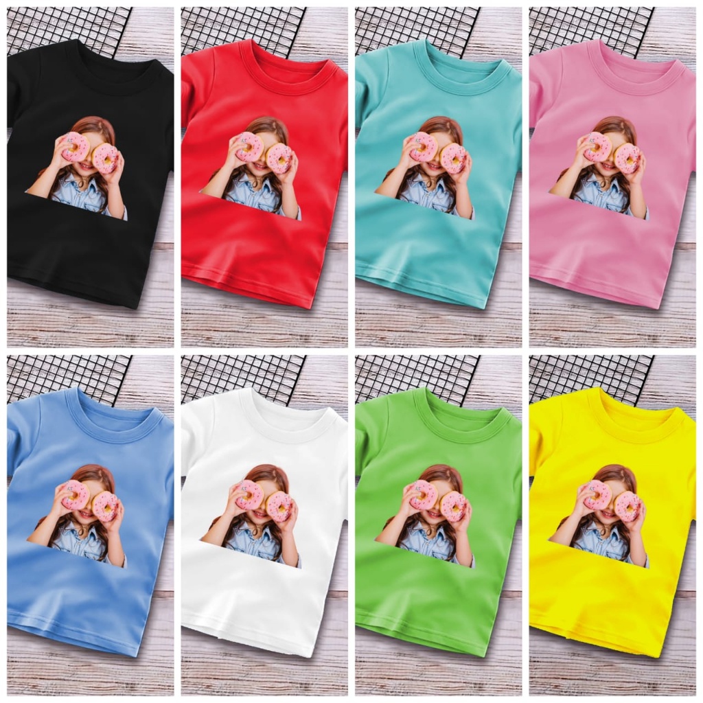 Atasan Baju Anak Untuk Anak 1-10 Tahun Cowok Cewek Warna Motif Cewek Donat