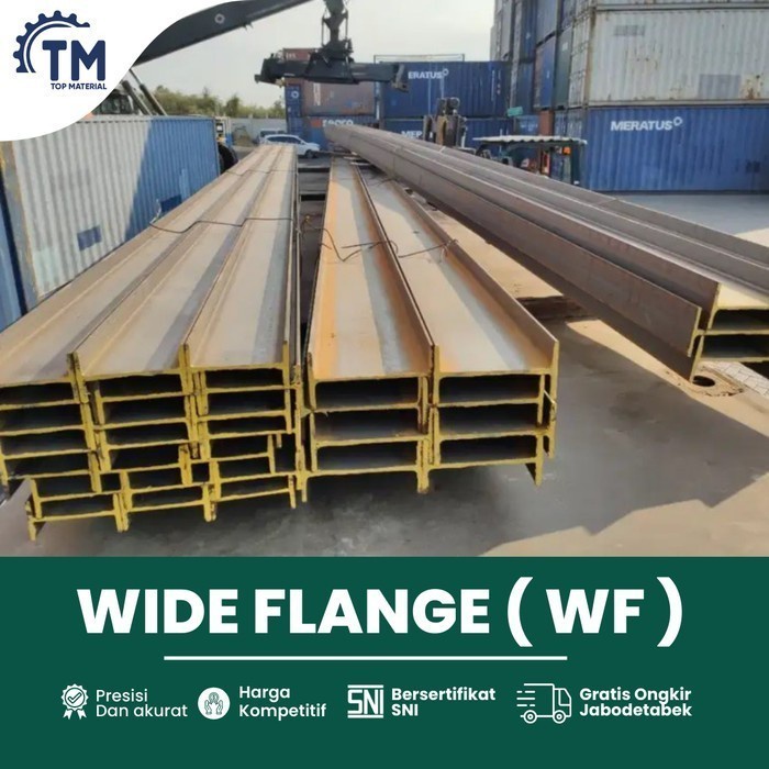 Besi WF 250 x 125 x 6 x 9mm x 12M Merek LS  SNI - Ready GG, Import