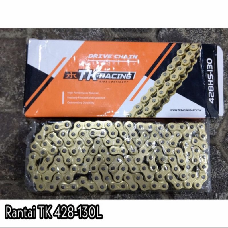 RANTAI TK 428HS-130L TK RANTAI 428 HS-130L GOLD BRIGHT