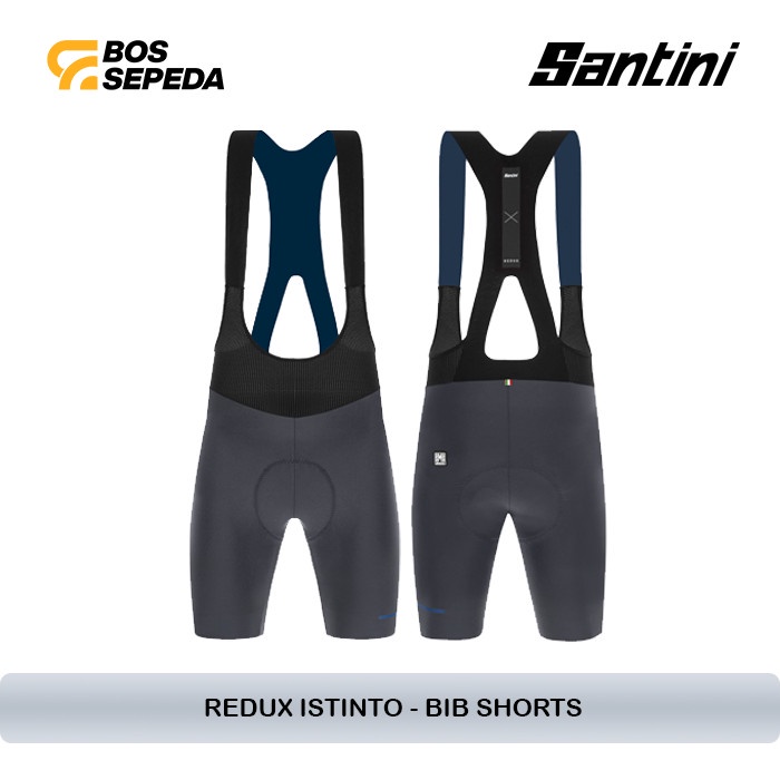 SANTINI BIB SHORT REDUX ISTINTO DARK GRAY