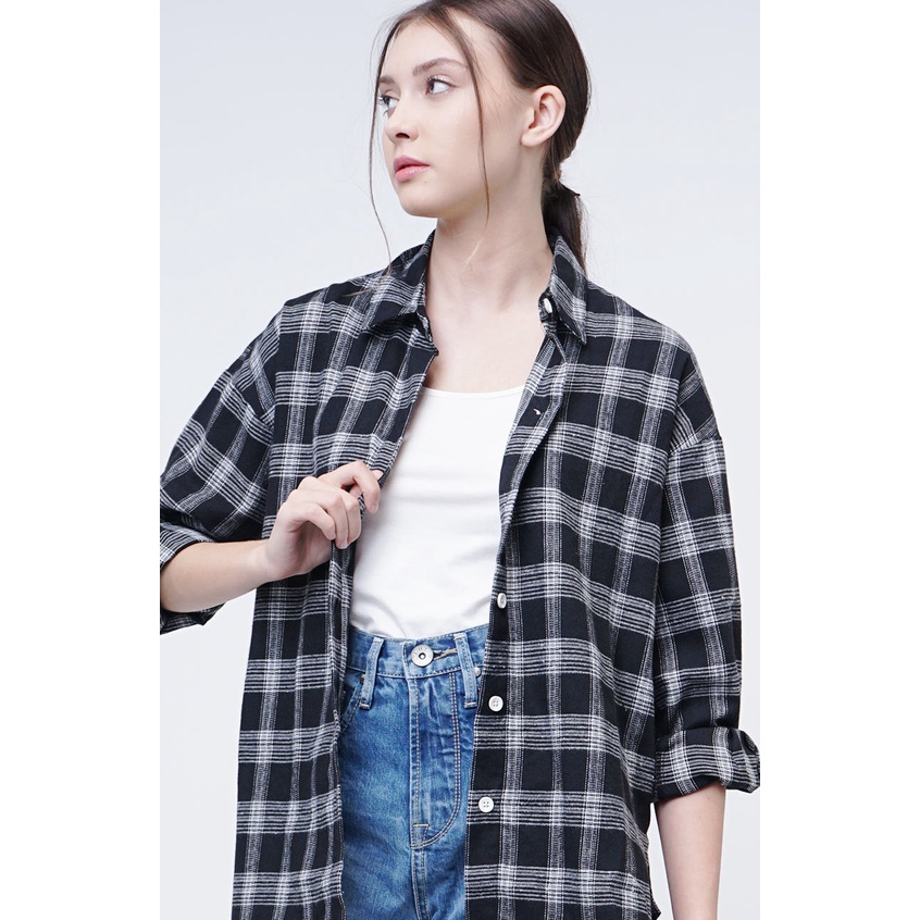 Logo Jeans - Kemeja Wanita Flanel Caitlyn 24874L5BS