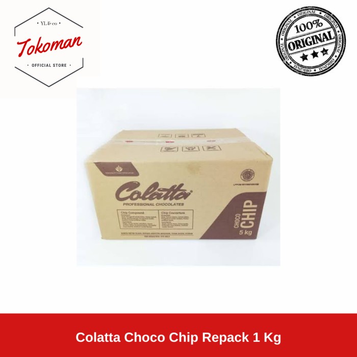 

Termurah [ Best Seller ] Colatta Choco Chip Repack 1kg / 1 kg Choco Chips