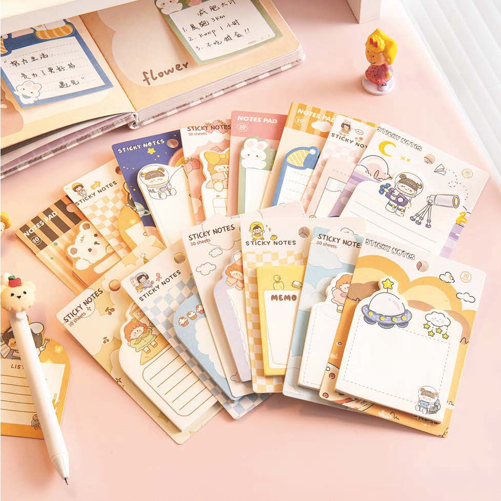 

STICKY NOTE BERBAGAI MACAM MOTIF / NOTEPAD MOTIF LUCU